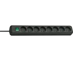 Brennenstuhl Eco-Line 8GN 3M Juoda
