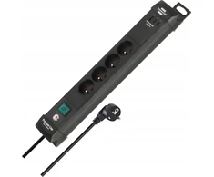 Brennenstuhl „Premium-Line“ maitinimo juosta, 4 lizdai, 1,8 m, juoda (002302710000)