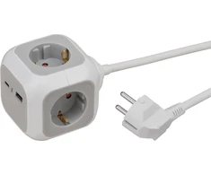 Listwa zasilająca Brennenstuhl Kostka zasilająca 4 gniazda + USB PD20W A+C 1,4 m (1150100010)