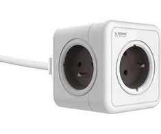 Savio PowerCube PC-02 maitinimo prailginimas 3 m 5 kintamosios srovės lizdas (-iai)