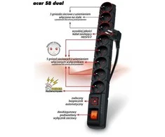 TST DAUGIALIZDIS LAIDO ILGIKLIS ACAR-S8-DUAL