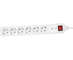 Power Juosta InLine viršįtampių 6 lizdai 1,5 m baltos (16461Q)