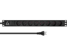 „Lanview LVR-2MDK-SPD-DK8“ stovo tipo maitinimo lizdas, 8 lizdai, 2 m