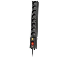 LESTAR 1966004055 galios prailginimas 3 m 230 kintamos srovės lizdas (-ai) Vidinis Juodas