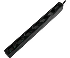 LogiLink 6 gniazd 1.5m juoda | LPS231B