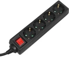 Listwa „Maclean“ ilgintuvas, 4 lizdų prailgintuvas, su jungikliu, 3500 W, 5 m, vokiško tipo, MCE194G