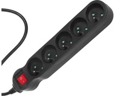 MACLEAN MCE185 Maclean MCE185 Power Strip 5 lizdas su jungikliu 5 m