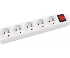 Galios juosta Office Products įtampa 5 lizdai 1,5 m baltos (13115141- 14)