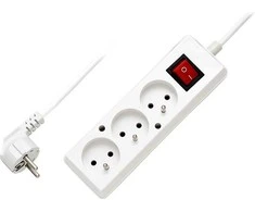 Maitinimo linija Plastrol PS- 370 3 lizdai 1,5 m baltos spalvos (PS- 370WS / 1,5)