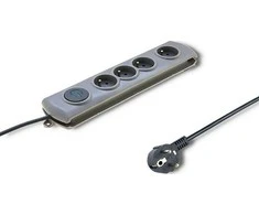 QOLTEC 50164 Apsaugos nuo viršįtampių Quick Switch 4 lizdai pilka 2,5m