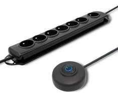 QOLTEC Apsauga nuo viršįtampių su Foot Quick Switch 7 lizdais 1,5 m