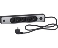 Galios juosta Schneider Electric 5 lizdai 1,5 m pilkos (ST935U1BA)