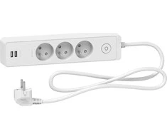 Galios juosta Schneider Electric Viršįtampis 3 lizdai 1,5 m (ST933U1W)