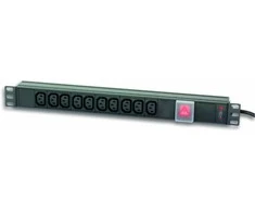 Techly Pro TECHLYPRO 023783 Rack 19 1U maitinimo juosta, skirta UPS 250V/10A 10x C13 lizdai C14 kištukas