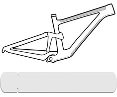 Apsauga rėmui Lizard Skins Frame Wrap - Large 464x79 mm