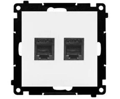 Kontakt Simon GN.2-KR.TELEF. RJ12 MATINĖ BALTA SIMON55