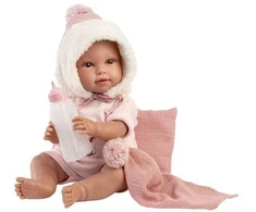 Llorens Lėlė płacząca su kocykiem Olivia 38cm