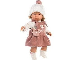 Llorens Llorens 14260 42 cm lėlė Carla su minkštu pilvuku