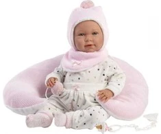 Llorens 17402 Lėlė bobas Mimi 42 cm su podusią rogal