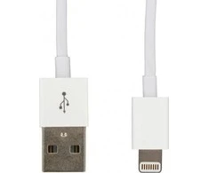 USB kabelis LMP USB-A - Žaibas 1 m Balta (LMP -LANGHUSB-1M)