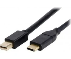 USB kabelis LMP USB-C - mini vaizduoklis Uostas 1,8 m Juodas (LMP -USBC-M-DPC- B)
