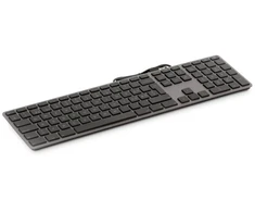 Klaviatūra LMP USB numeric Windows Klaviatūra KB-3421, 110 keys, 2x USB, aluminum, Windows OS, space pilka - Italian