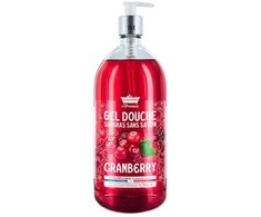 Les Petites Bains de Provence Cranberry Dušo želė jautriai odai, 1000 ml