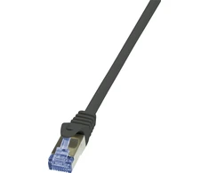 LOGILINK CQ4083S LOGILINK - Cat.6A Patch kabelis pagamintas iš Cat.7 neapdoroto kabelio, juodas, 7,5m
