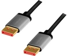 LogiLink DisplayPort 1.4 M/M 1.0m juoda-pilka