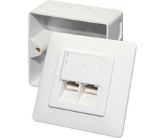 LogiLink Lizdas CAT6 2x RJ45 (68244)