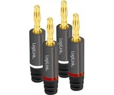 LogiLink audio, bananų kištukų rinkinys
