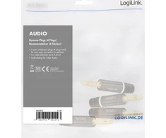 LogiLink audio, bananų kištukų rinkinys