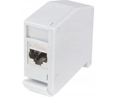 LogiLink LogiLink Hutschienenadapter m.Cat.6A-Kupplung,2xRJ45-Buchse