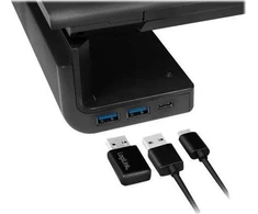 Laikiklis LOGILINK BP0141 Stalinis monitoriaus stovas 520 mm ilgio sulankstomas 3 prievadų šakotuvas