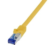 LogiLink Logilink Patchkabel Ultraflex, Cat.6A, S / FTP, gelb, 1 m