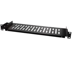 Fachboden 19 1HE LogiLink, max. 5 KG, d=150mm, juodas