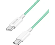 „LogiLink USB-C“ 0,5 m ilgio nailono pynimo žalia