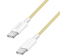 „LogiLink USB-C“ 1,5 m ilgio nailono pintas geltonas