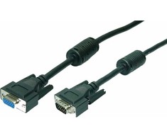 Kabelis LogiLink D-Sub (VGA) - D-Sub (VGA) 3m juoda (VGA Cable ST/BUblack 2x)