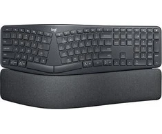 Logitech ERGO K860 SPLIT belaidė klaviatūra verslui, grafito spalvos, Suomių kalba (Qwerty)