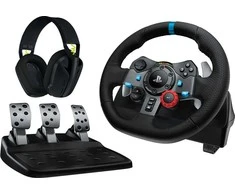 Logitech G29 + G435 Juoda