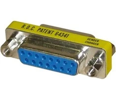 PC jungtis, DB15 F - DB15 F, juoda, Logo 68054