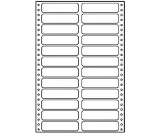 Logo Stalo etiketės A4, dvigubos eilutės, baltos, 24 etiketės, 25 vnt (32108)