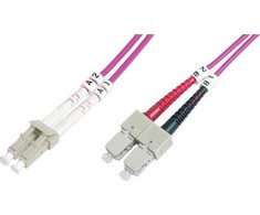 LOGON LOGON AL5LCSC10I/4I kabelis InfiniBand / światłowodowy 10 m 2x LC 2x SC Rožinė