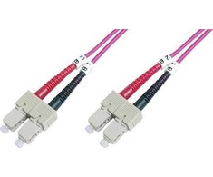LOGON AL5SCSC01I/4I kabelis InfiniBand / światłowodowy 1 m 2x SC Rožinė