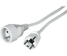 LOGON LOGON PSPC03W Baltas maitinimo laidas 3 m F tipo maitinimo kištukas
