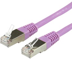 LOGON TCR55SS100V kabelis sieciowy Violetinis 10 m Cat5e F/UTP (FTP)