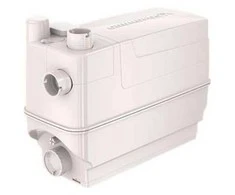 Logos MAC_250 / MALECPUMPS / SANITARINIS SIURBLYS 250 W / MAKS. 80 l/min. - 4 m kėlimo, automatinė nuotekų siurbimo stotis be smulkintuvo praustuvui, voniai, dušo padėklui