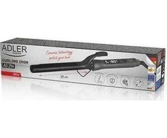 Adler | Hair Suktukas | AD 2114 | Ceramic heating system | Barrel diameter 25 mm | Temperature (max) 210 °C | Ekranas Digital | 60 W | Juodas