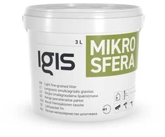 Lengvas smulkiagrūdis glaistas IGIS MIKROSFERA, 3 l